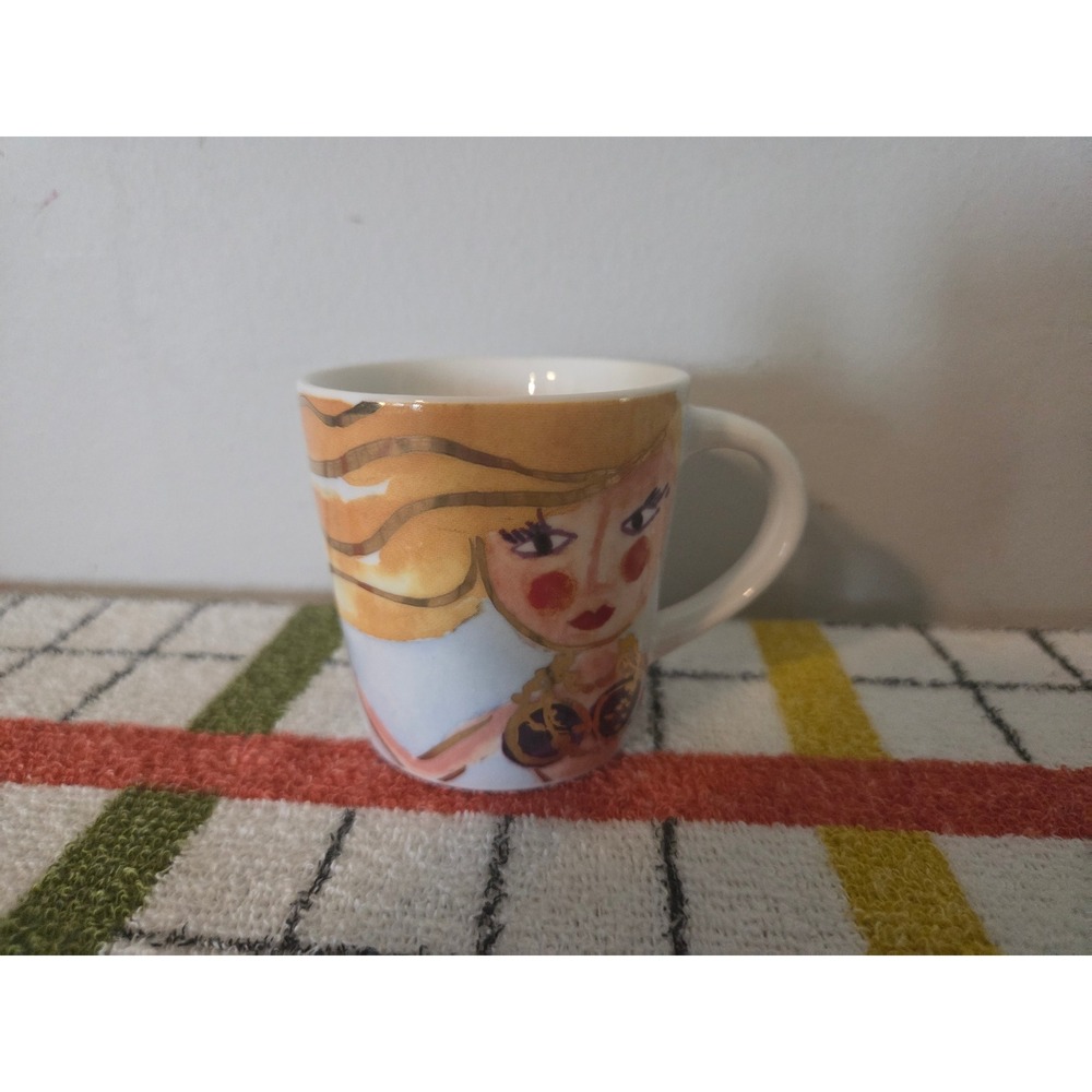 Starbucks 2015 Anniversary Siren Seahorse Espresso Cup Mug 3oz Ceramic